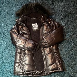 Black puffer jacket